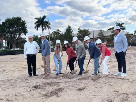 Speranza team breaking ground at the Fort Myers Goddard School site